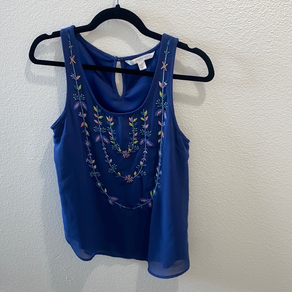 LC Lauren Conrad Beaded Tank Top